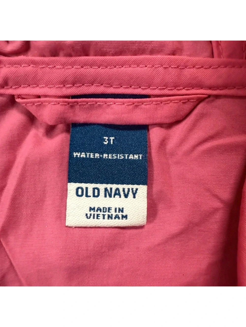 Old Navy Toddler Girls Water Resistant Windbreaker Jacket Pink Size 3T